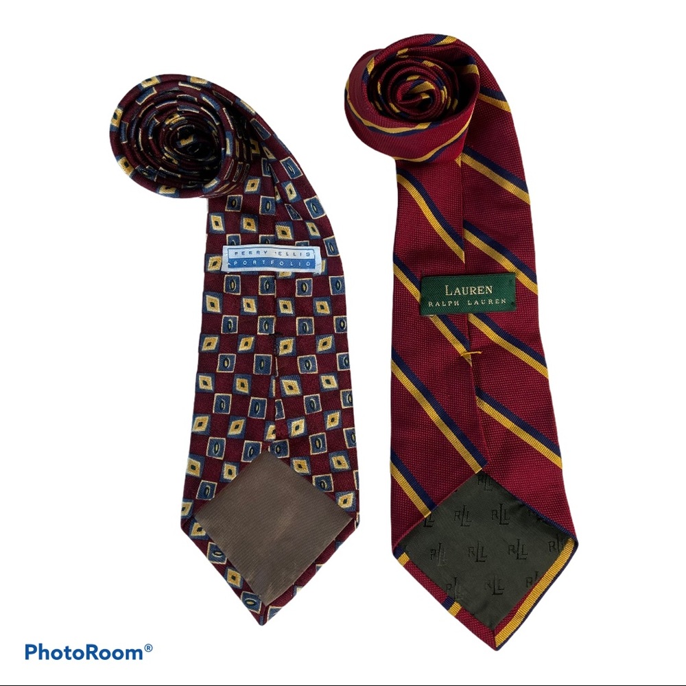 Vintage Ralph Lauren & Perry Ellis Ties